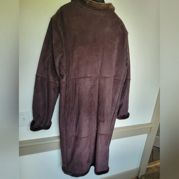 Centigrade Brown Teddy Jacket Plush Warmth - Picture 6 of 10